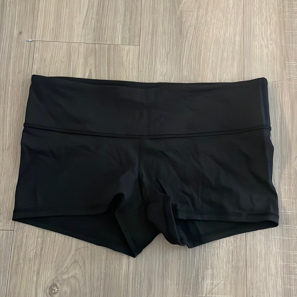 Lululemon black shorts size 8! Worn once.